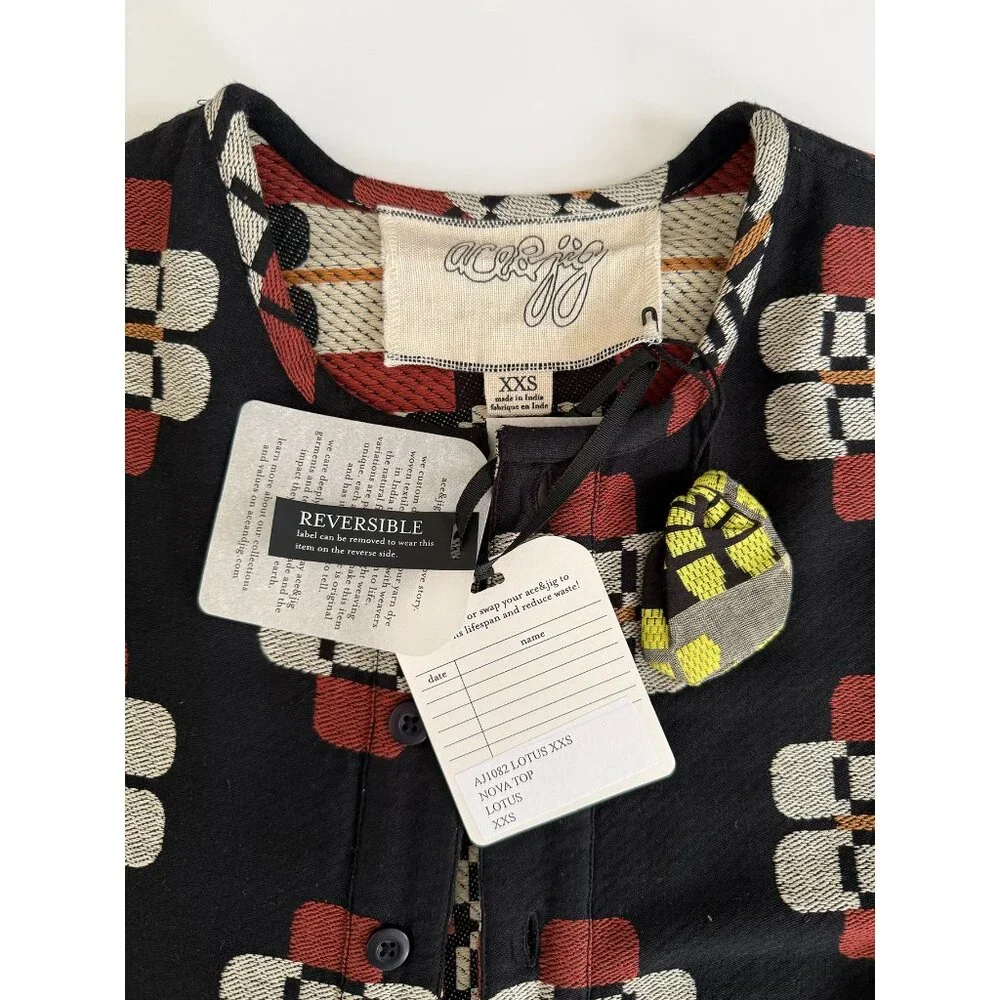 Ace & Jig Nova Top in Lotus Textile Size XXS - Picture 6 of 6